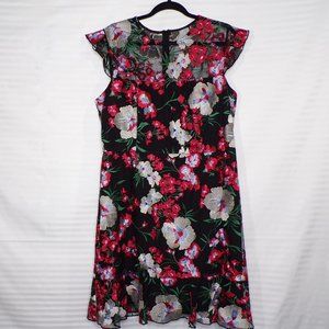 **Donna Morgan Floral Lace Embroidered Dress, Sz 16